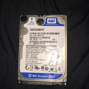 Wd Scorpio Blue 250 GB